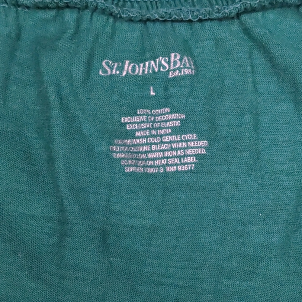SOLD- St John's Bay 100% cotton embroidered short sleeve peasant blouse - Picture 9 of 11